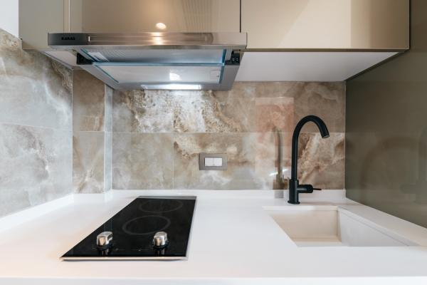 Kitchen corner at duplex suite