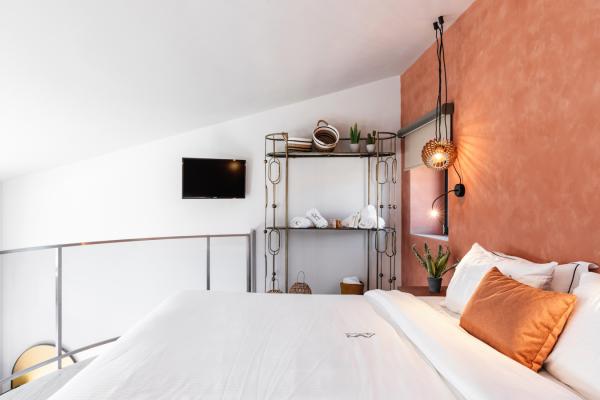 Upstairs bedroom at Cocooning Suites
