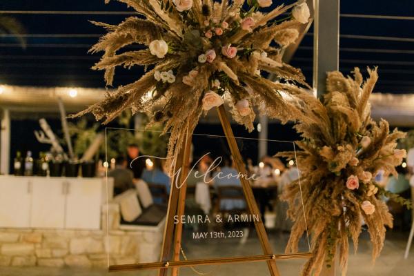 Wedding dinner in Pefkohori