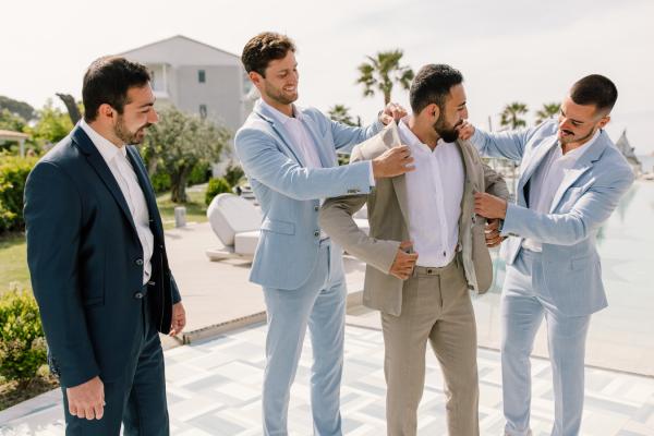 Wedding by the pool side